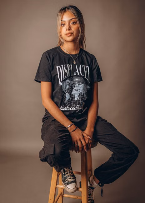 Camiseta Preta Estampada